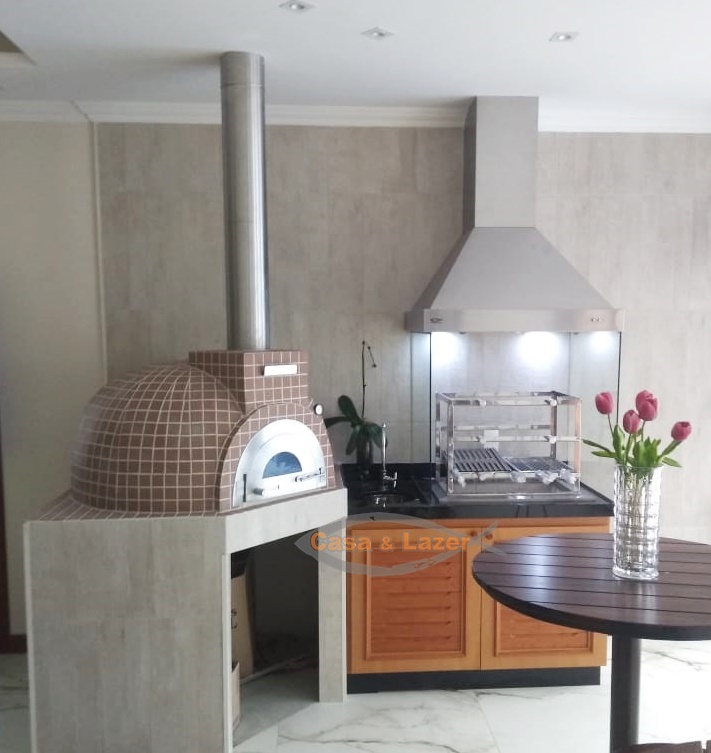 Forno para pizza em alvenaria