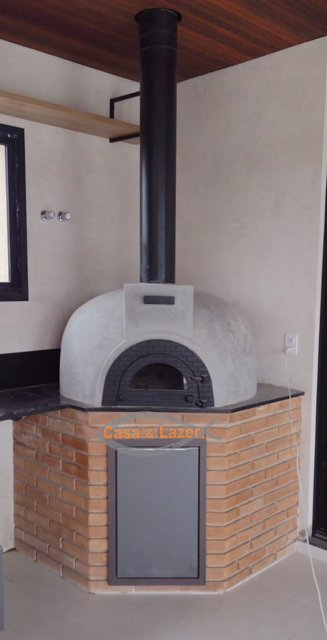 Forno para pizza em alvenaria