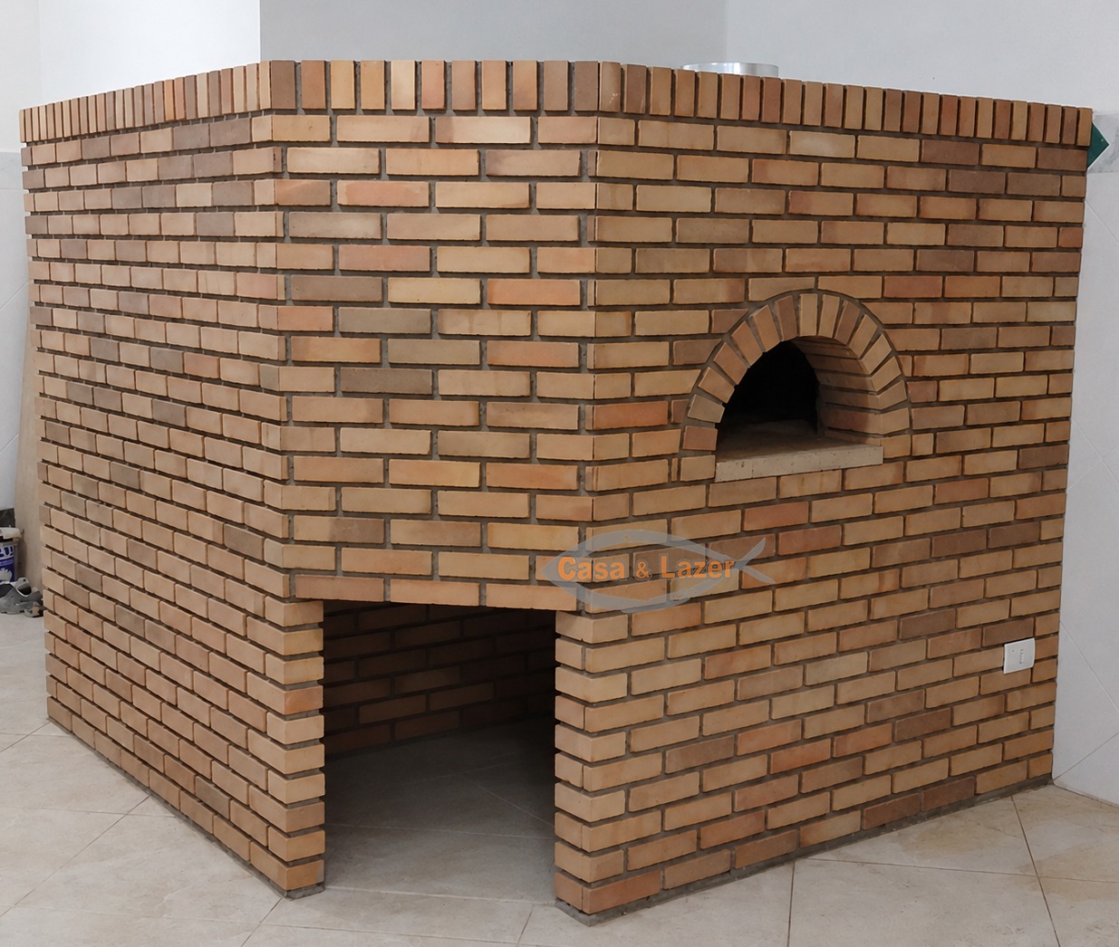 Forno para pizza em alvenaria