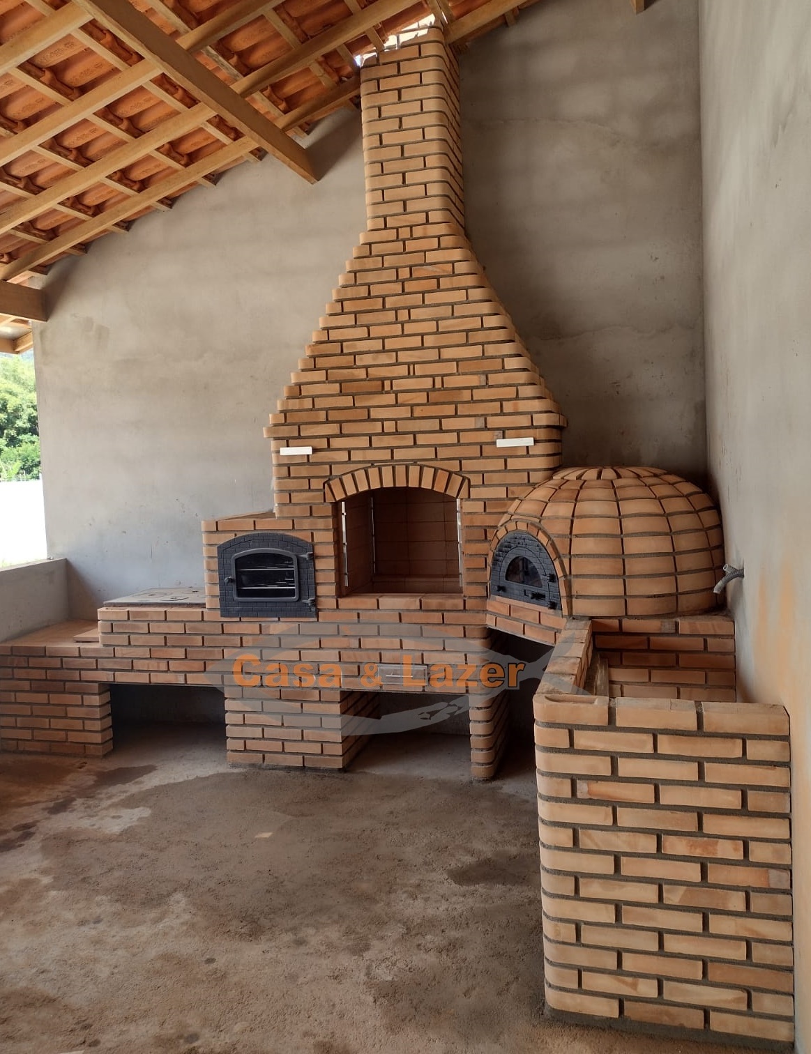 Kits Churrasqueira, fogão a lenha e forno de pizza em alvenaria