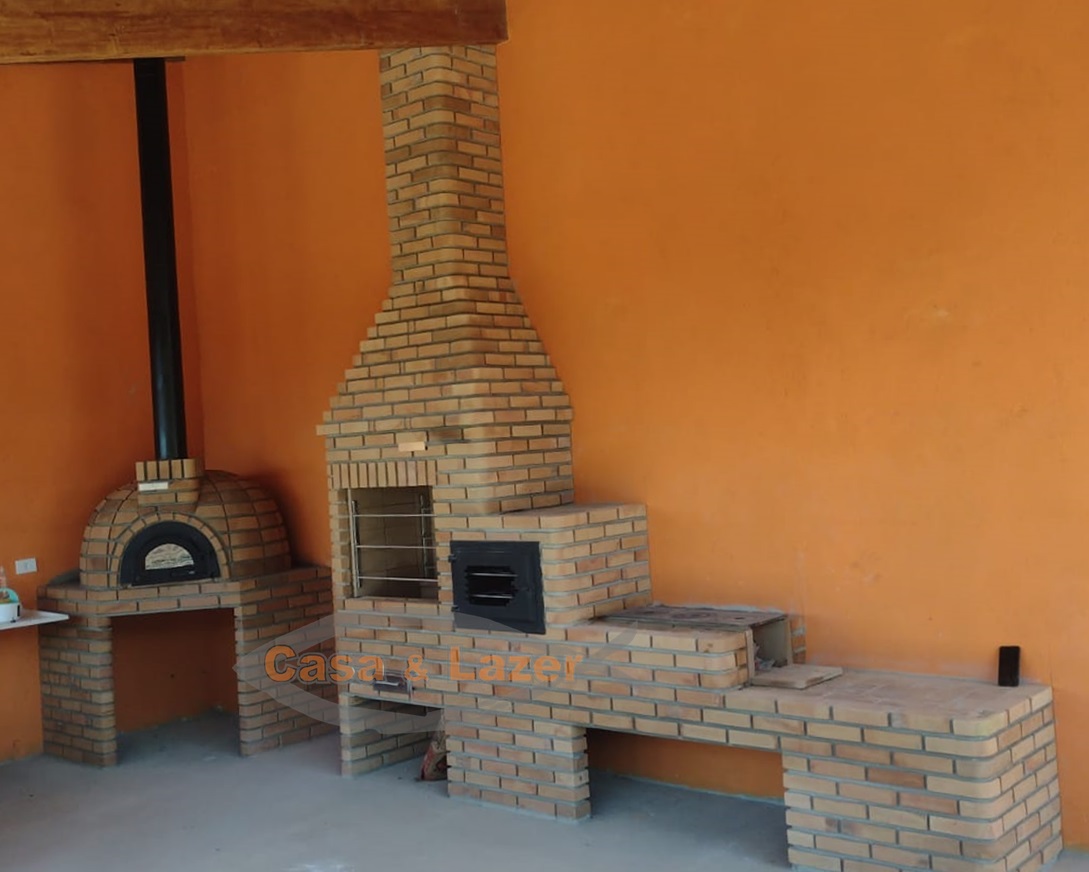 Kits Churrasqueira, fogão a lenha e forno de pizza em alvenaria