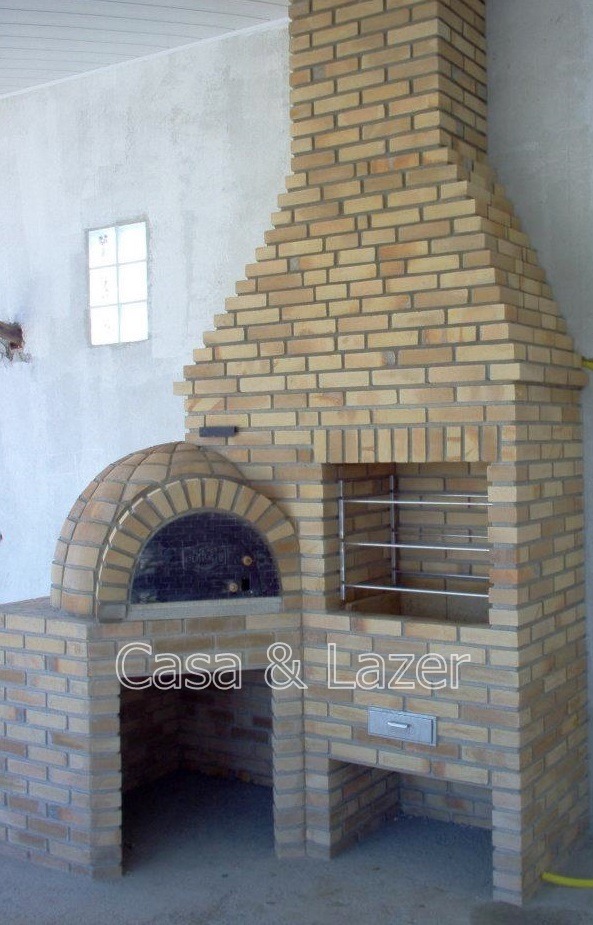 Kits Churrasqueira, fogão a lenha e forno de pizza em alvenaria