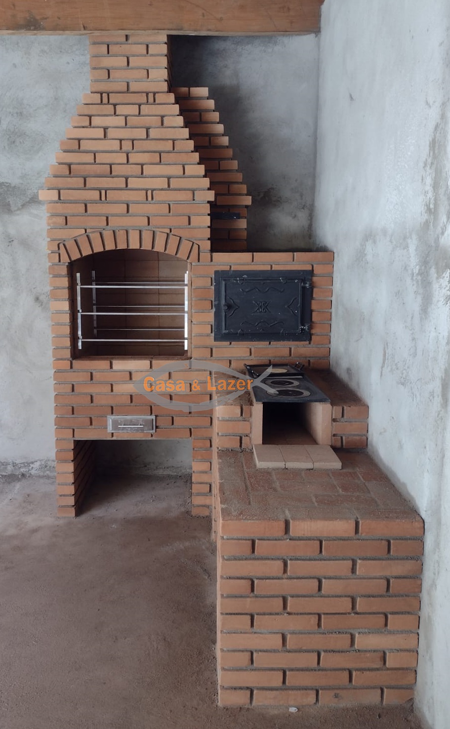 Kits Churrasqueira, fogão a lenha e forno de pizza em alvenaria
