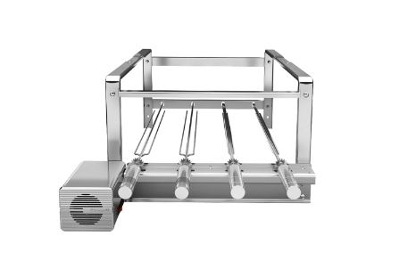 Suportes e grill para churrasqueira