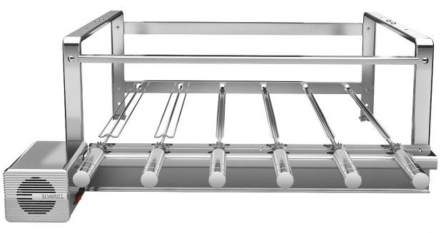 Suportes e grill para churrasqueira